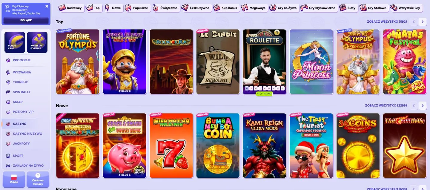 SpinBara Casino w wersji mobilnej SpinBara Casino w wersji mobilnej